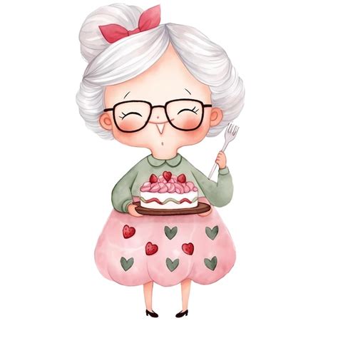 cute grandma clipart.
